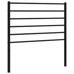 Vidaxl Kovinsko nadomestno vzglavje črno 90 cm