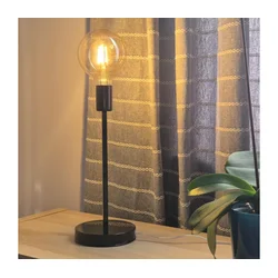 Stona lampa ASTRID 1xE27/60W/230V sjajna crna