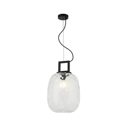 Luster na sajli LUCY 1xE27/40W/230V crni