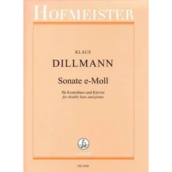 DILLMAN:SONATA FOR DOUBLE BASS