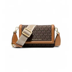 Michael Kors za ženske. 32T4GJ6C1O Jet Set torbica za čez ramo majhna rjava (OSFA), Priložnostno, Poliester