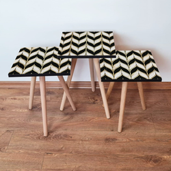 HANAH HOME Set 3 stočića 3Shp130 White