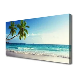 tulup.si Slika na platnu Seaside palm beach landscape 120x60 cm