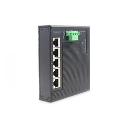 Industrial 5-Port Gigabit Flat Switch 5-port, DIN rail, extended temp. range