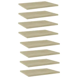 Police za knjige 8 kom boja hrasta sonome 40x30x1,5 cm iverica