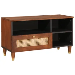 TV ormar s ladicama Smeđa 80 x 33,5 x 46 cm Čvrsto drvo manga