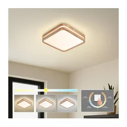 Brilagi -LED Plafonsko svetlo MOLINA SQUARE LED/32W/230V 3000/4000/6000K hrast 30x30 cm