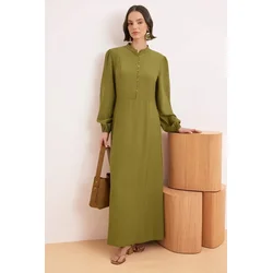 Trendyol Modest Ženska haljina Tctss26Eb00118, Zelena