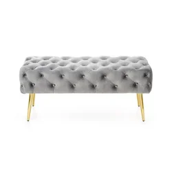 Halmar Tabure ATHENA gray/gold (1p=1szt)