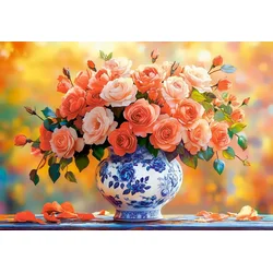 Castorland - Puzzle Poletne vrtnice - 1 500 kosov