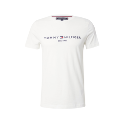 Tommy Hilfiger Majice s kratkimi rokavi TOMMY FLAG HILFIGER TEE Bela