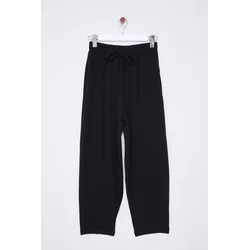 Trendyol Black Elastic Waist Harem/Shalwar Relaxed Fit Pants