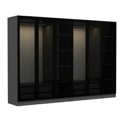 Hanah Home Kale 6095 Garderober, 315x210x52cm, Crni