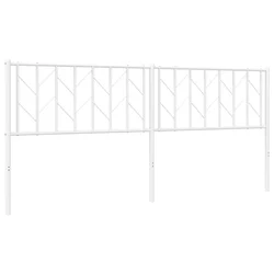 Vidaxl Kovinsko nadomestno vzglavje belo 193 cm