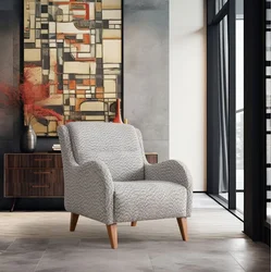 Atelier del Sofa Fotelja Nice Bergere, Siva
