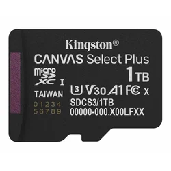 KINGSTON Memorijska kartica U1 V10 SDXC 1TB Canvas Select Plus G3 150R A1 SDCS3/1TBSP
