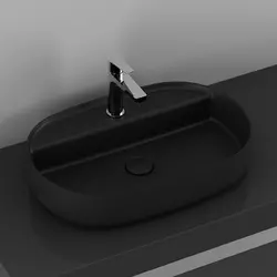 Infinity nadgradni lavabo 60cm matt black