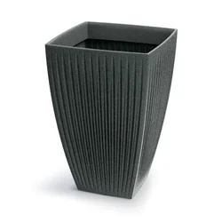 Saksija Latia kvadratna visoka 40cm - granit intenziv 462GR ( 20100 )
