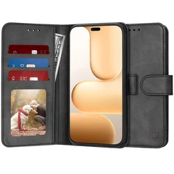 Techsuit Diary Book preklopna maska za Honor 600 Lite -crna