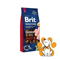 Brit Premium by Nature Adult L 15kg, Nutritivna Dijeta za Zdravlje Velikih Rasa