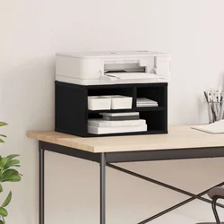 Držač za printer Crni hrast 40 x 32 x 22,5 cm Konstruirano drvo