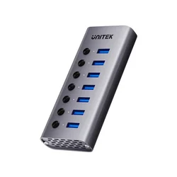 Unitek USB-A 3.0 5 Gbps vozlišče s 7-v-1 stikalom Unitek H1314A01-EU