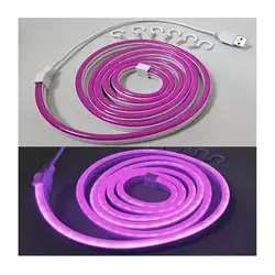 NEON LED fleksibilna traka 5V USB, 1,8 m, ljubičasta