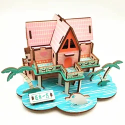 3d drvena puzzle - LETNJA VILA