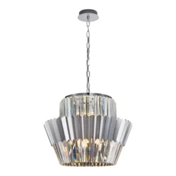 Milagro Milagro kristalni lestenec Donna Chrome za 12 žarnic E14