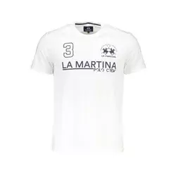 LA MARTINA Muška majica XMR310-JS206_BIANCO_00001, Bela