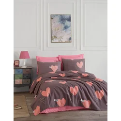 Lessentiel Maison Set Prekrivač i jatučnice Jana , 200x230 cm, Rozi