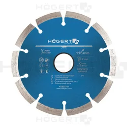 Hogert rezni segmentirani dijamntni disk, 115 mm, laserski varen ( HT6D741 )