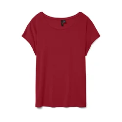 VERO MODA Majica rubin rdeča