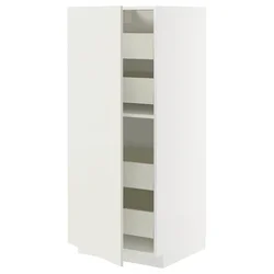 METOD / MAXIMERA Visoki element s fiokama, bela/Veddinge bela, 60x60x140 cm