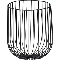 SERAX Metal Sculptures L Košara 20x20 cm, črna
