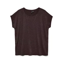 VERO MODA Majica VMLava rjava / srebrna