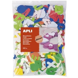 APLI Apli Eva pena, oblike, črke samolepilne 500 kos, (20392867)