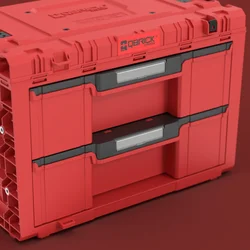 Predalni modul QBRICK SYSTEM PRIME Drawer 2 Toolbox Expert Red Ultra HD 65596