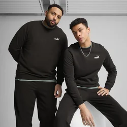 Mens Puma Essentials Small No. 1 Logo Crew, Black, Size XL, Men