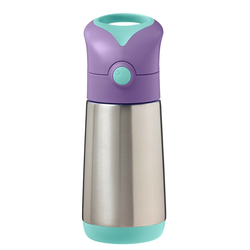 b.box termo steklenička s slamico lilac pop