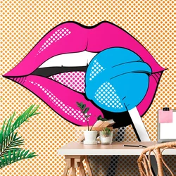 Tapeta pop art lizika - 98x66