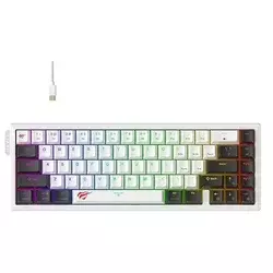 Havit Gejmerska tastatura KB900L, RGB, Bela