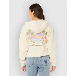 Rip Curl Poolside Relaxed Zip ženski pulover s kapuco bone