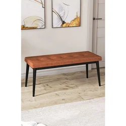 Hanah Home klupa Pera, 105 cm, terakota / crna