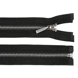 Kovinska zadrga št. 5 dolžine 70 cm - črna