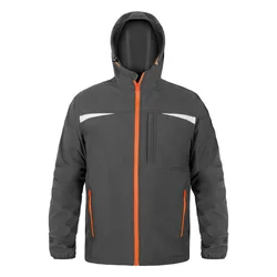 Softshell jakna sa kapuljačom siva