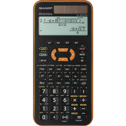 Sharp Šolski kalkulator Sharp EL-W531 XG Oranžna Zaslon (postavitev): 12 Na sončno energijo, Baterijsko (Š x V x G) 79.6 x 15.5 x 161.