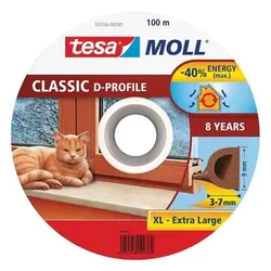 Termoband dihtung guma bela - D profil 100m Tesa