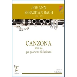 BACH J.S.:CANZONA BWV 588 PER QUARTETTO DI CLARINETTI