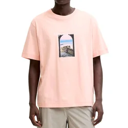 Jack & Jones majica JorNorrebro sa foto printom za muškarce, svetlo roze